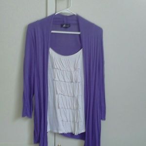 Top - One Piece Ruffled White with Jacket